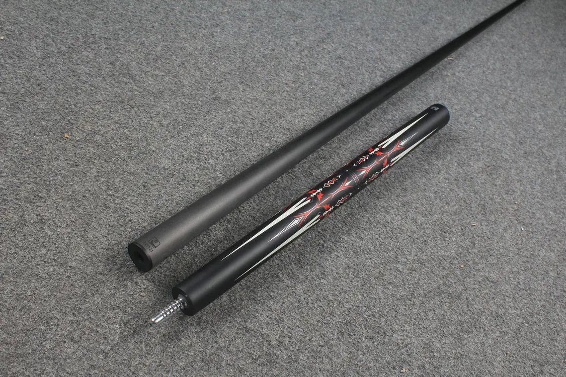 3/4 joint carbon fiber shaft chinese 8 ball pool cue Medieval series little monster