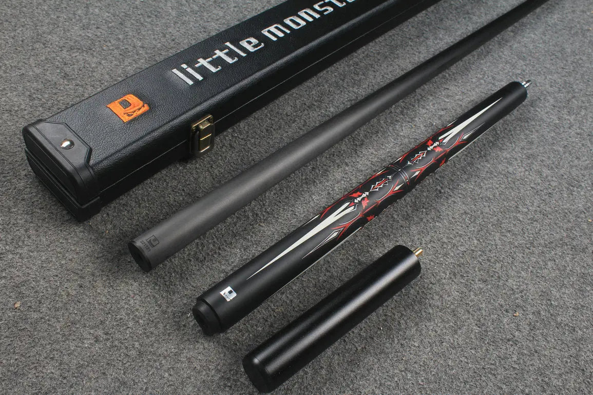 3/4 joint carbon fiber shaft chinese 8 ball pool cue Medieval series little monster