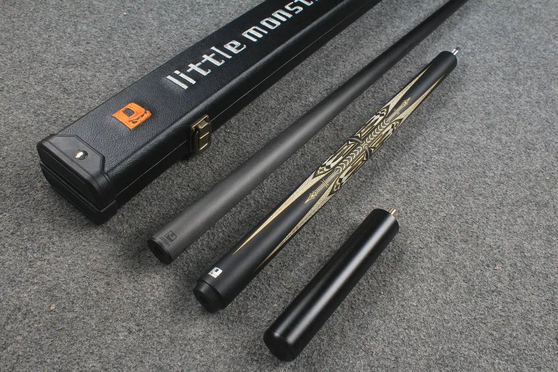 3/4 joint carbon fiber shaft chinese 8 ball pool cue Medieval series little monster