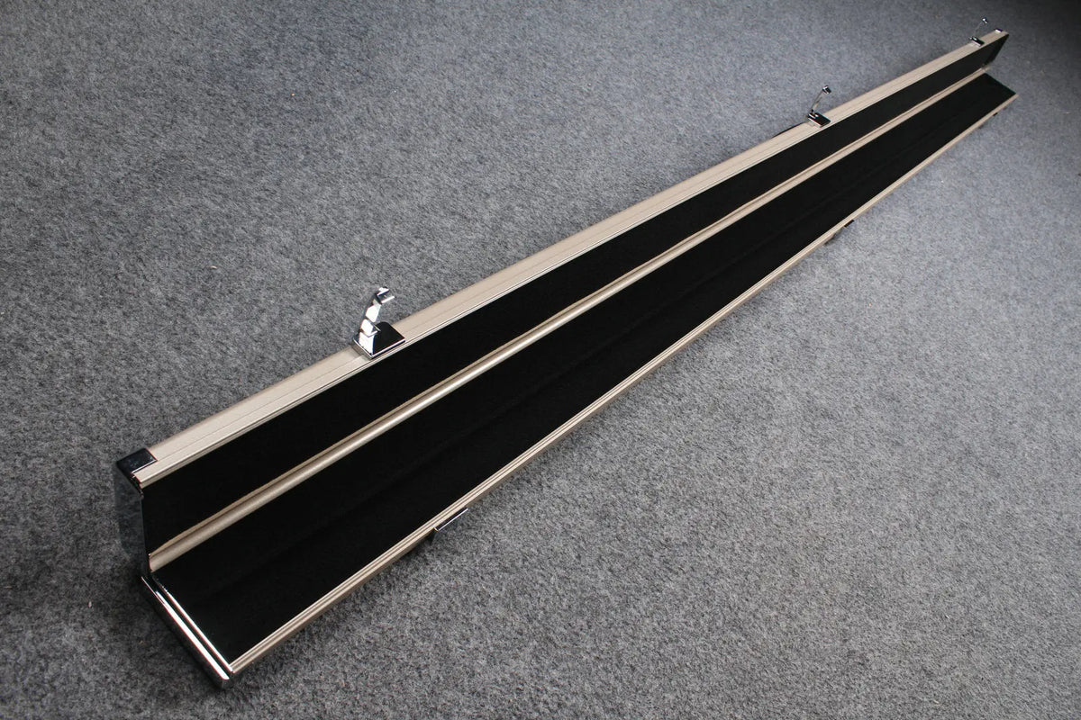 deluxe one piece aluminium cue case with 2 slots for 60" cue
