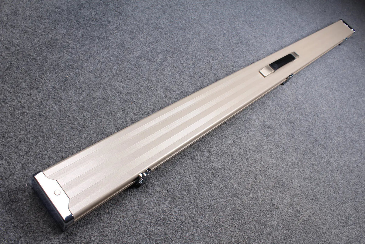 deluxe one piece aluminium cue case with 3 slots for 60" cue