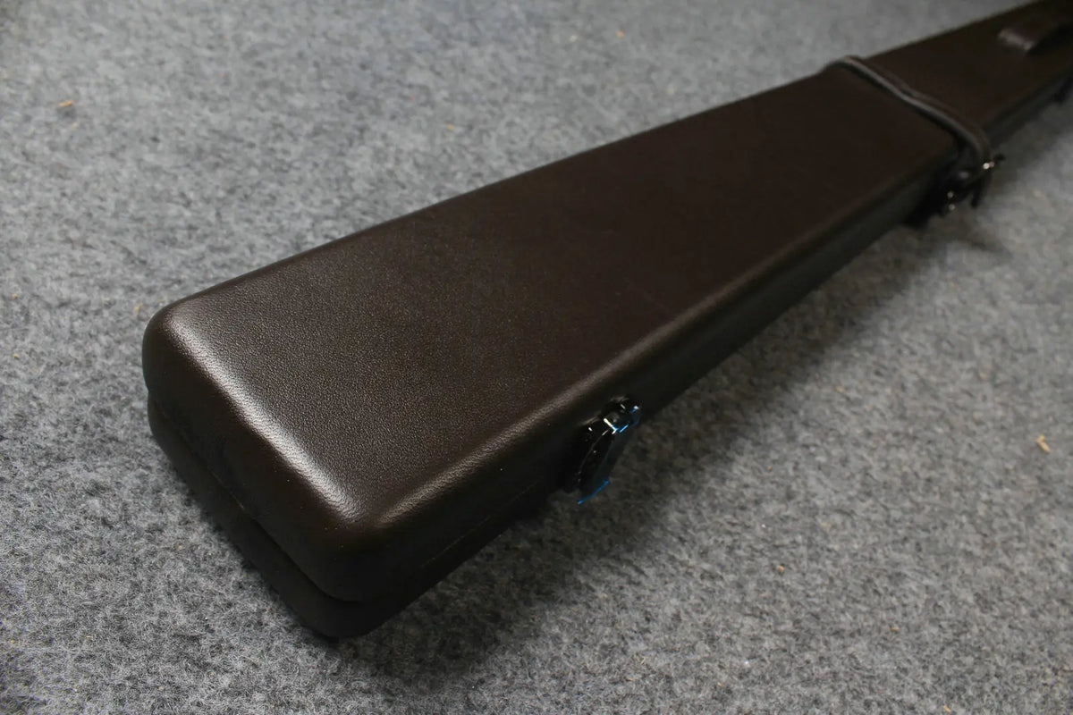 1 piece genuine leather snooker cue case with 2 slots