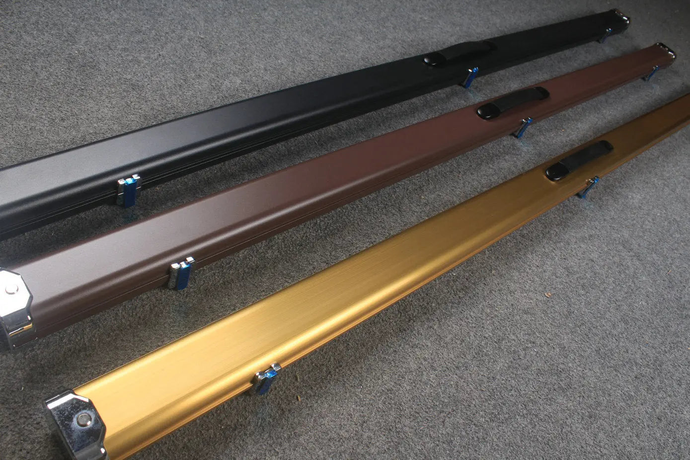 1 Piece deluex slimline Aluminium Case With 2 Slots WOODS CUES