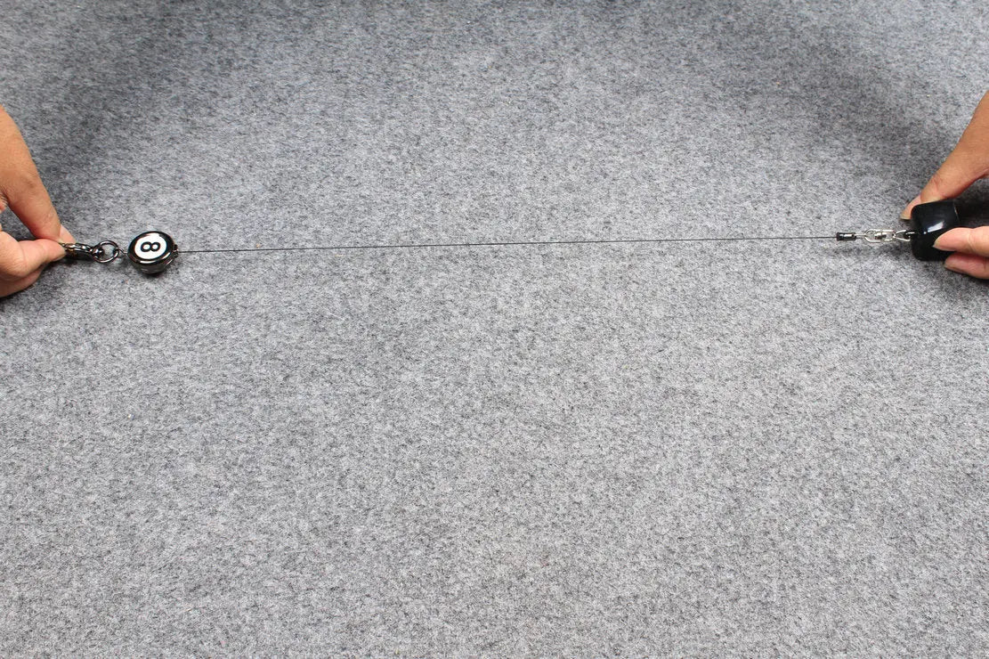 8 ball retractable chalk holder with belt clip