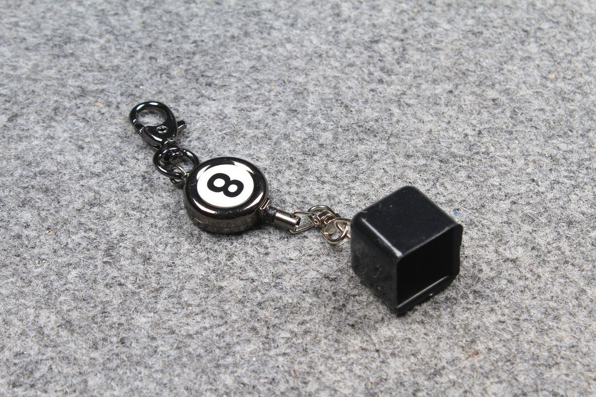 8 ball retractable chalk holder with belt clip