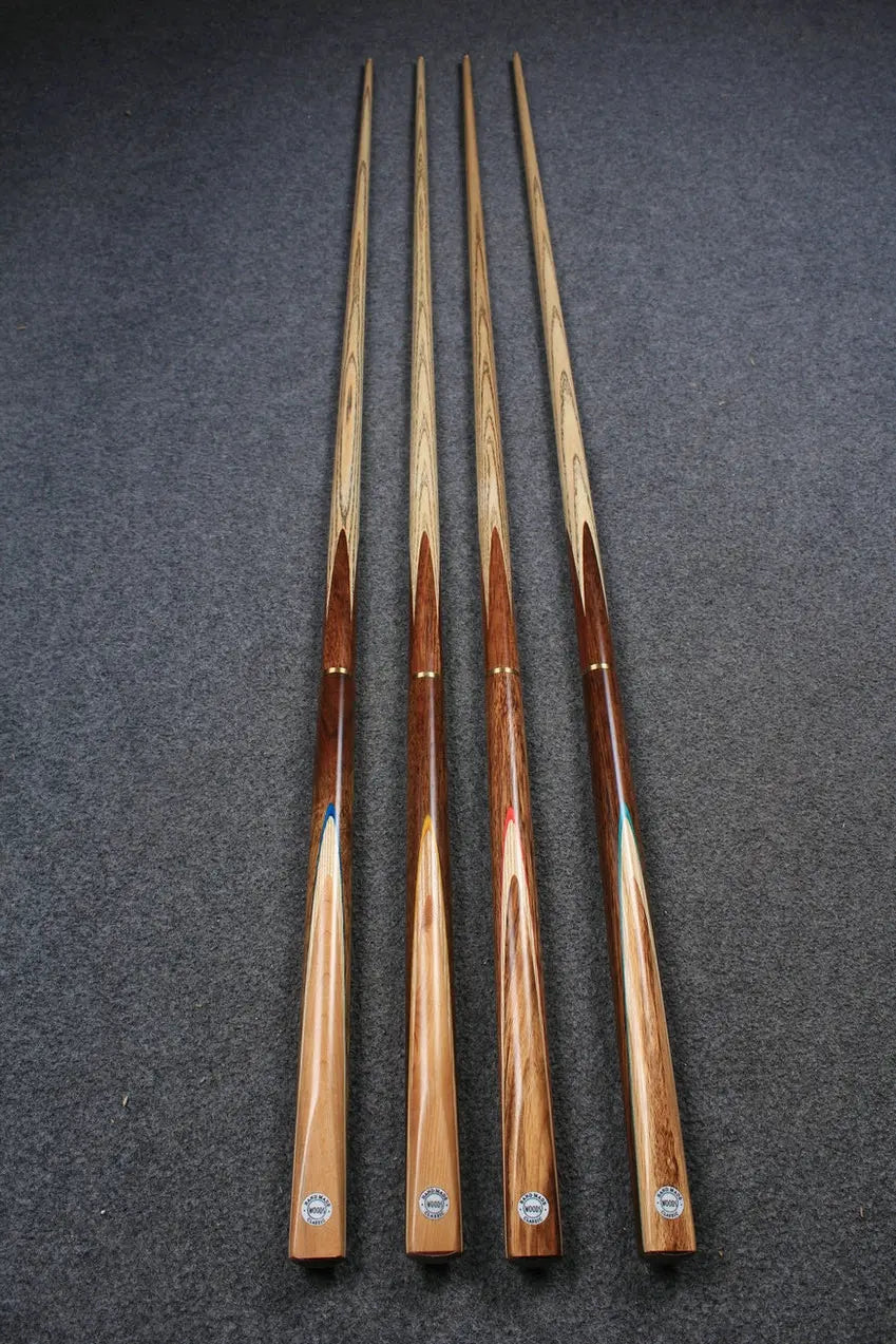 4 x 3/4 JOINT 9.5mm ASH SNOOKER / POOL CLUB CUES WOODS CUES
