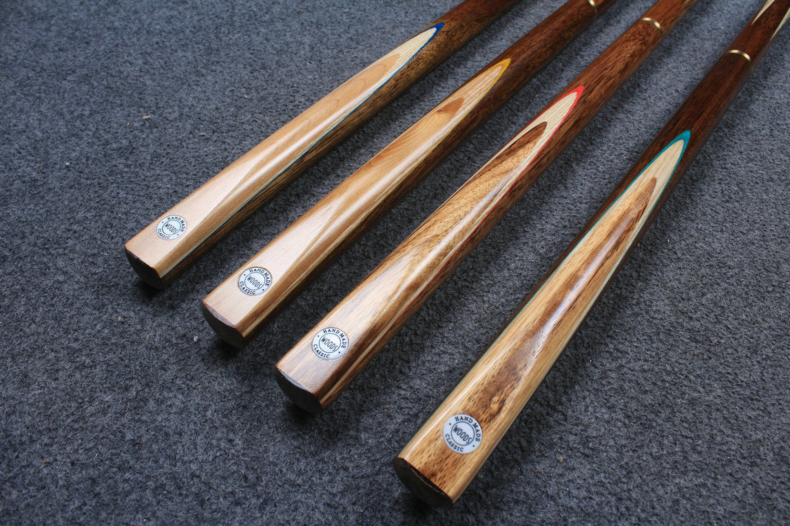 4 x 3/4 JOINT 9.5mm ASH SNOOKER / POOL CLUB CUES
