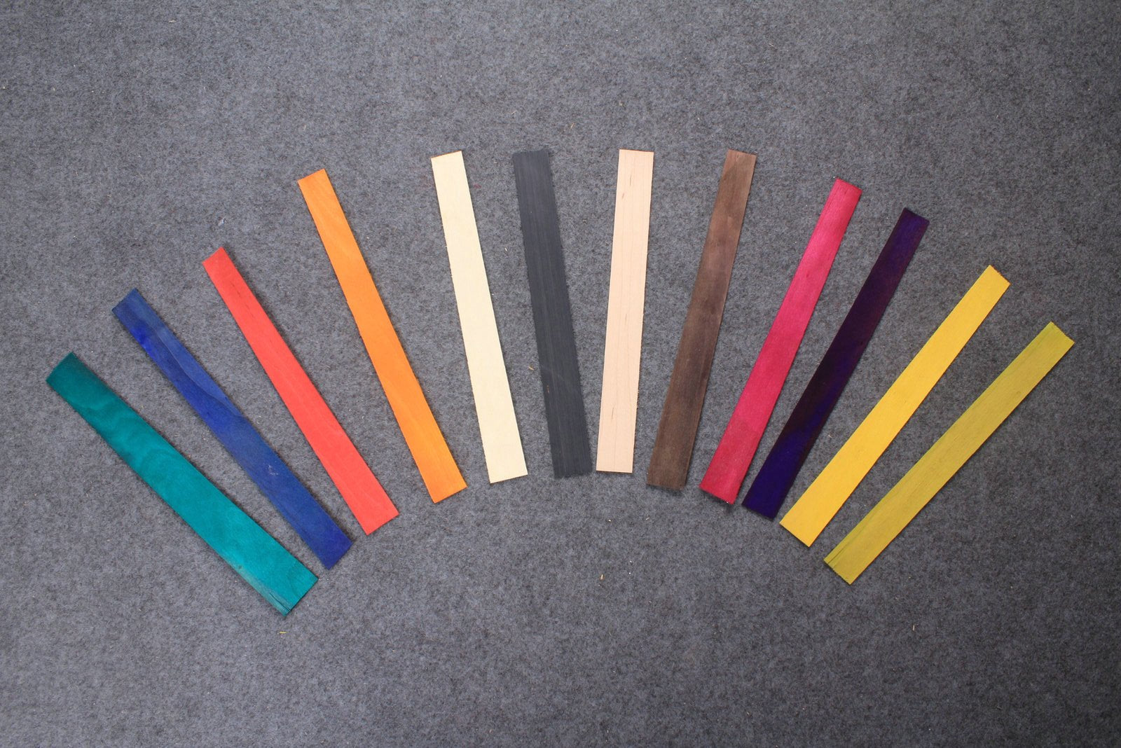 various colored veneers for cue making -0.6 mm thickness