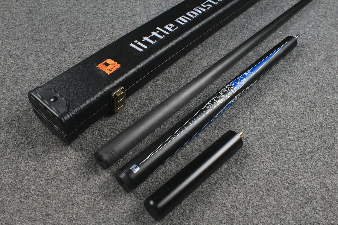 3/4 joint carbon fiber shaft chinese 8 ball pool cue little monster