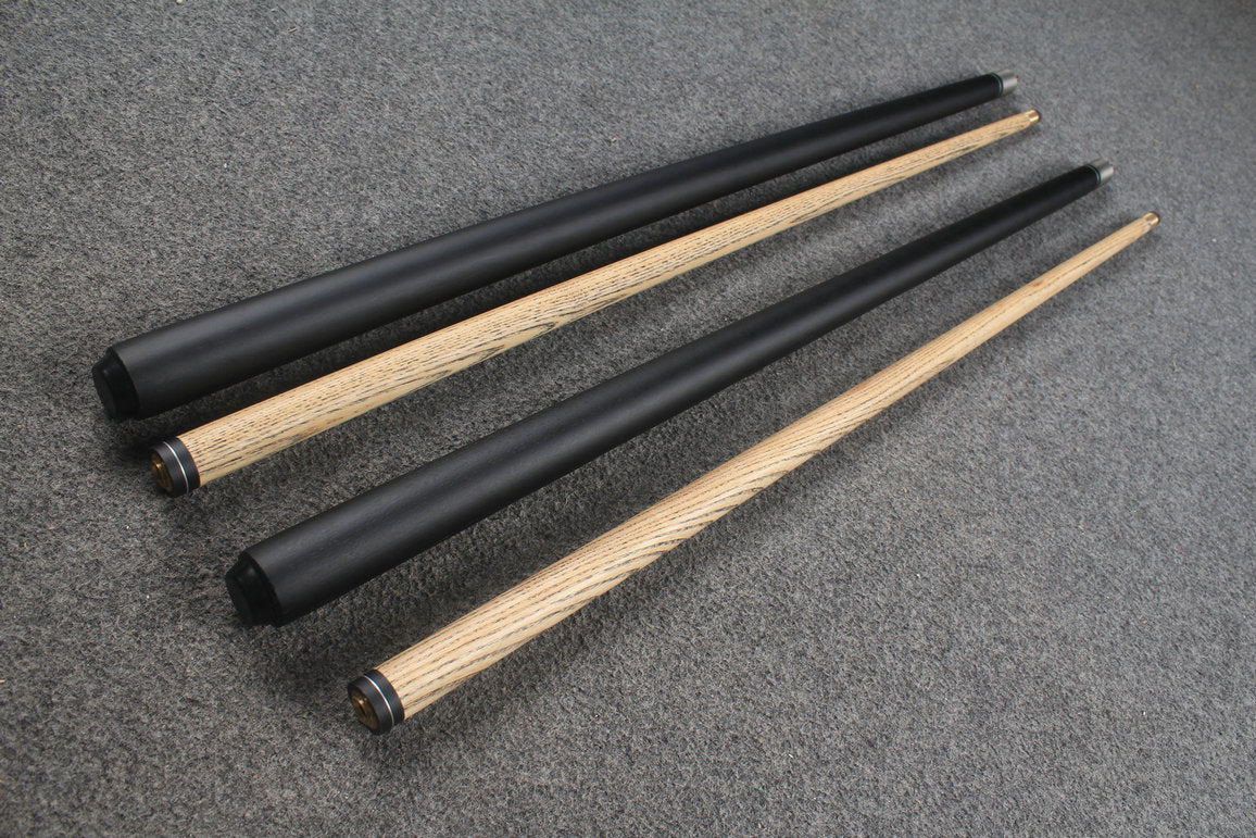 2 Piece ASH Cue Sticks - screw on cue tip