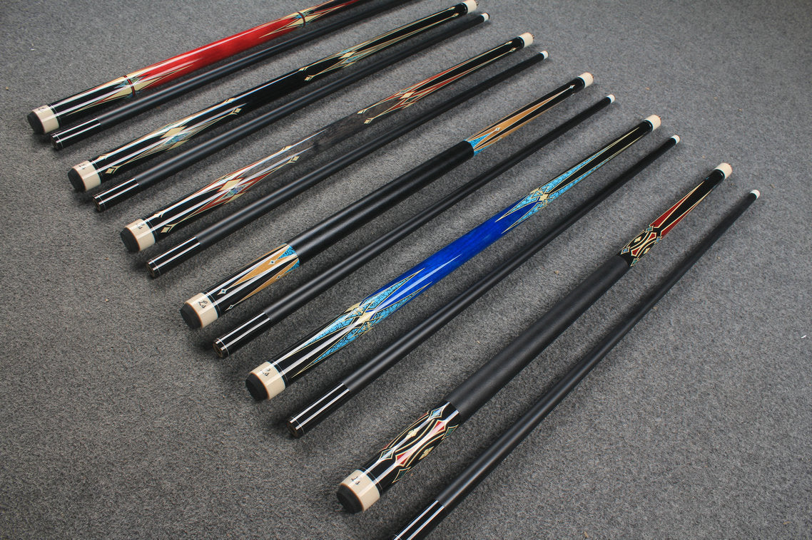 two piece maple shaft billiards cue pool cue stick
