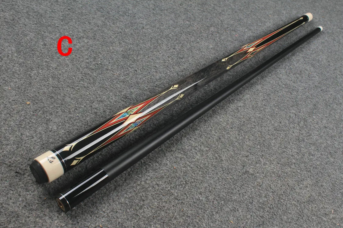 two piece maple shaft billiards cue pool cue stick WOODS CUES