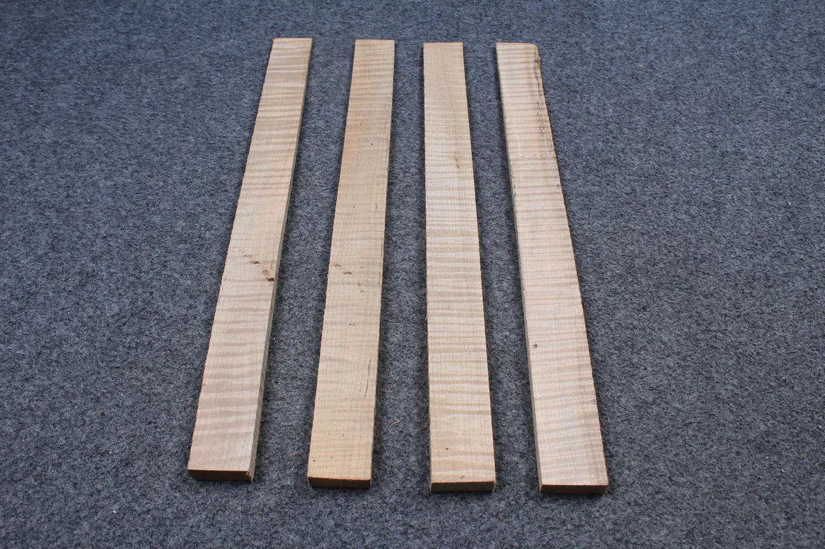 curly maple exotic wood splices snooker cue butt splices