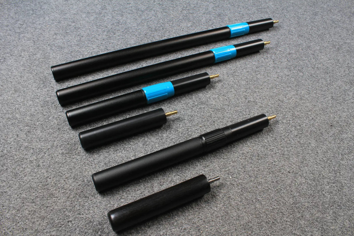 deroo snooker cues telescopic extension, mini butt - various length
