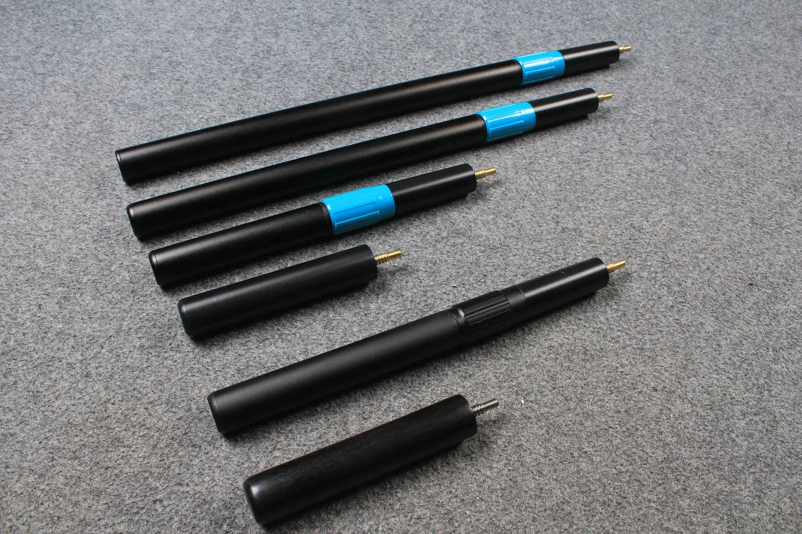 deroo snooker cues telescopic extension, mini butt - various length