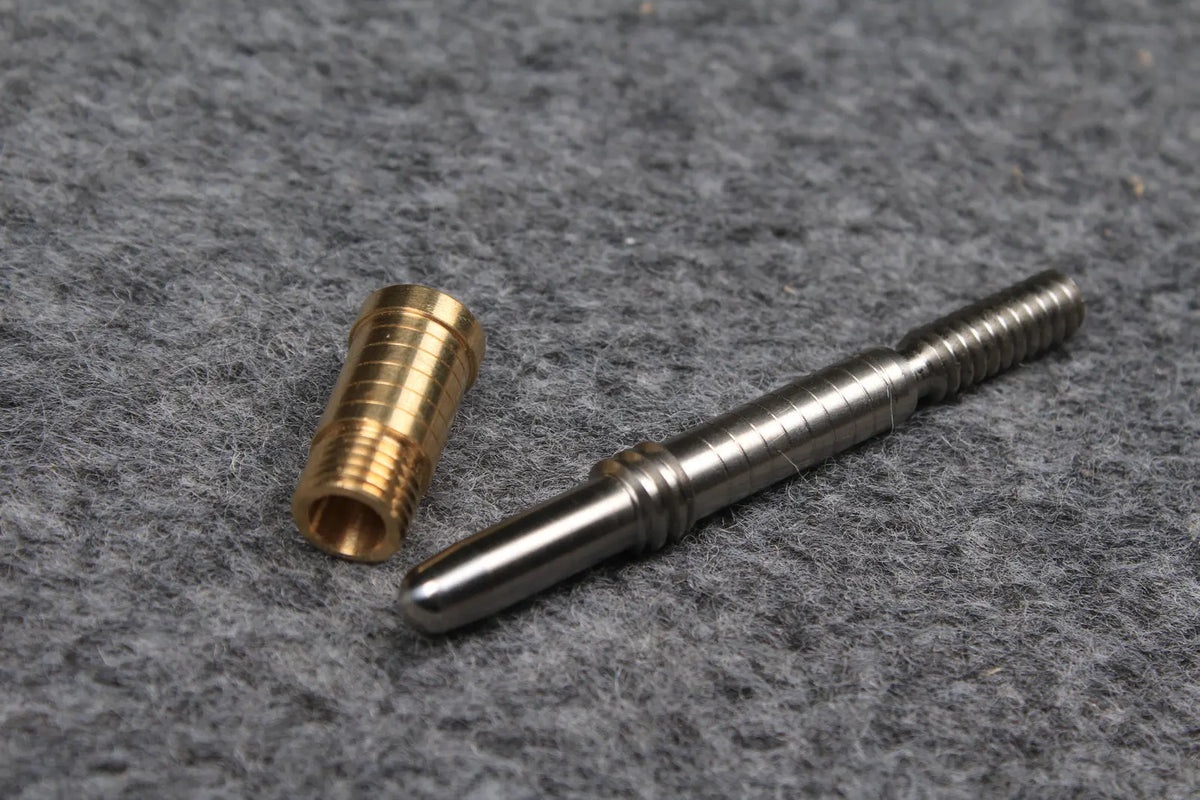 uniloc 303 s.s joint pin & 7/16-20 brass insert WOODS CUES