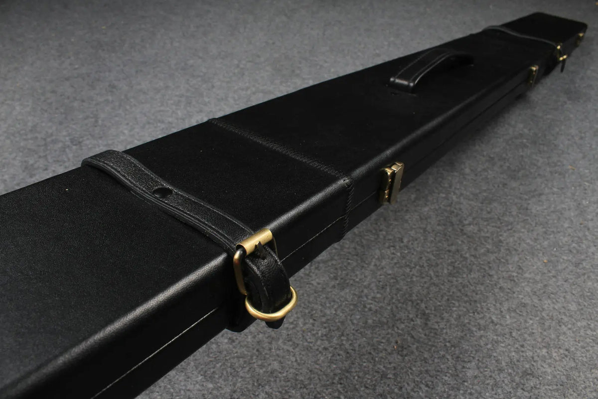 1 piece genuine leather snooker cue case with 3 slots