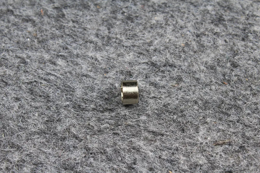 5 x nickel alloy ferrules for snooker or pool cue - screw thread / WITHOUT SCREW THREAD