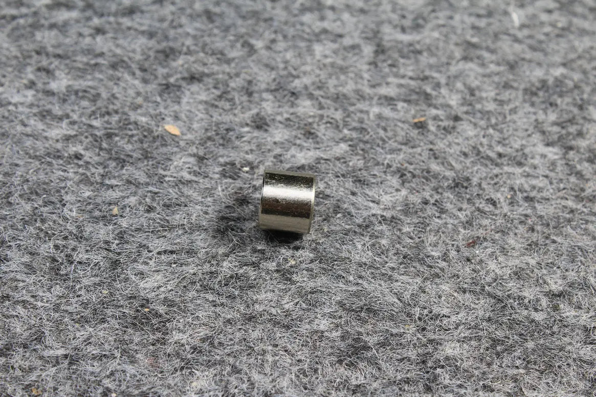 5 x nickel alloy ferrules for snooker or pool cue - screw thread / WITHOUT SCREW THREAD