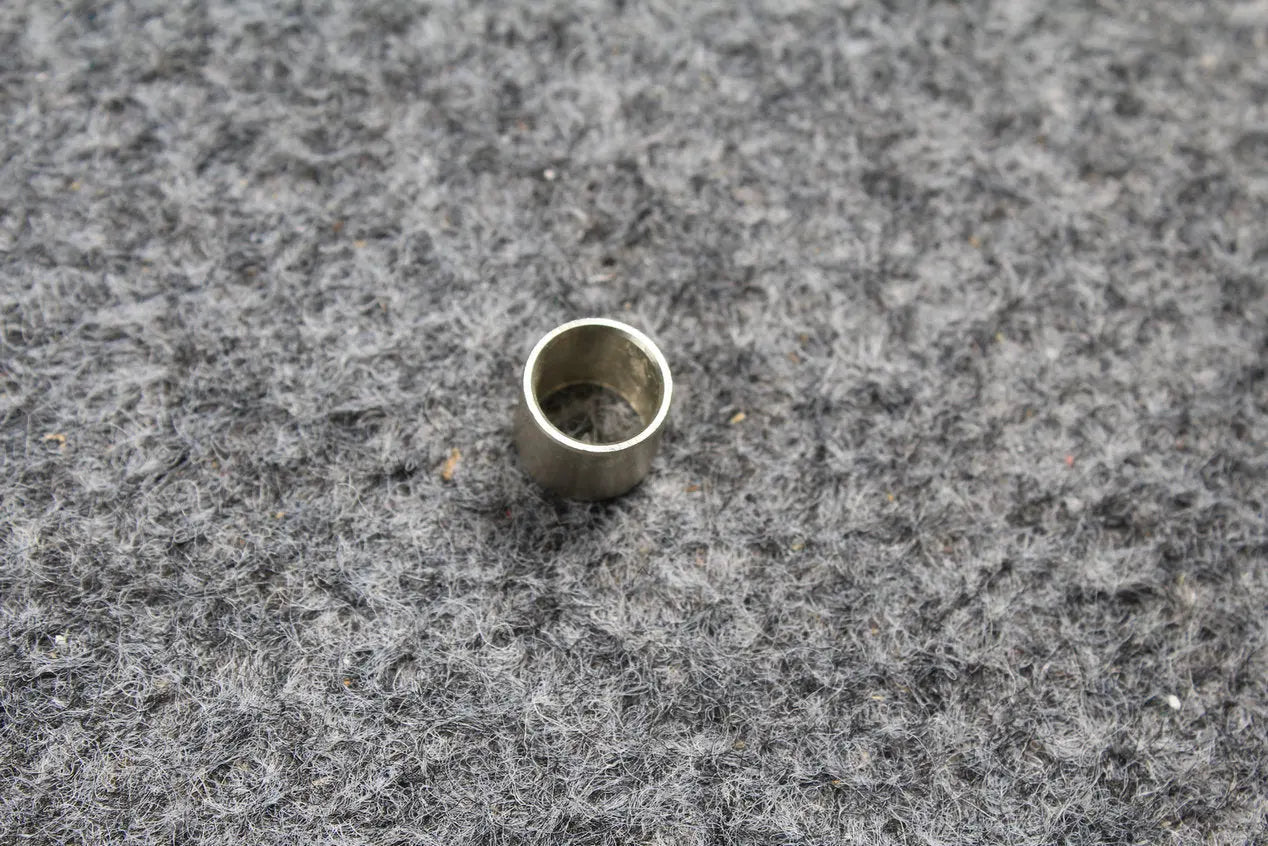 5 x nickel alloy ferrules for snooker or pool cue - screw thread / WITHOUT SCREW THREAD