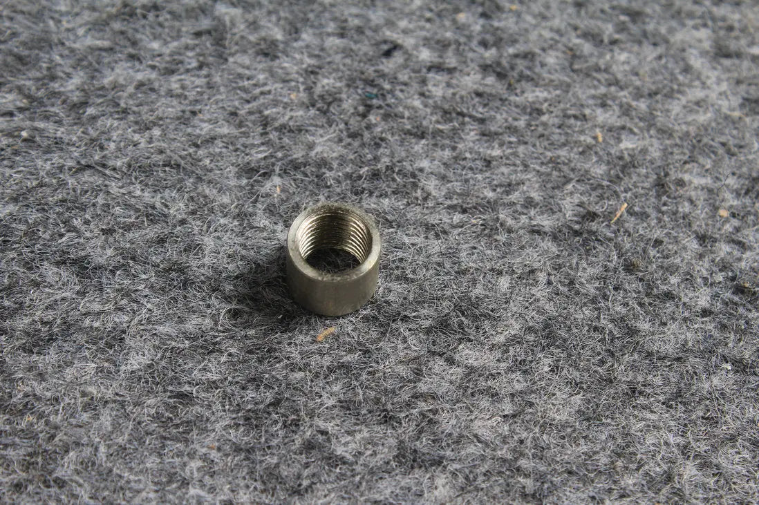 5 x nickel alloy ferrules for snooker or pool cue - screw thread / WITHOUT SCREW THREAD