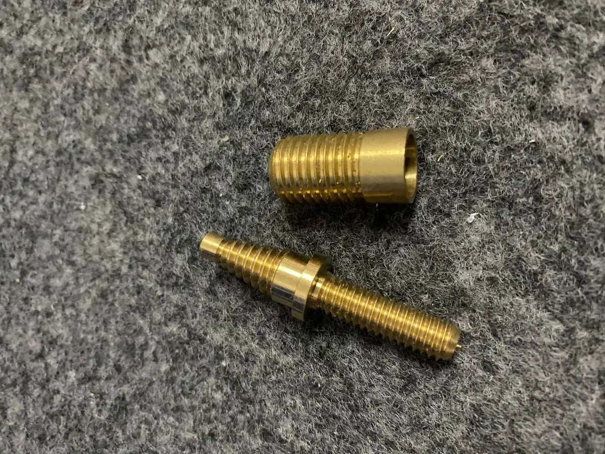 cue butt end joint brass pin and socket for osborne mini butt or extension