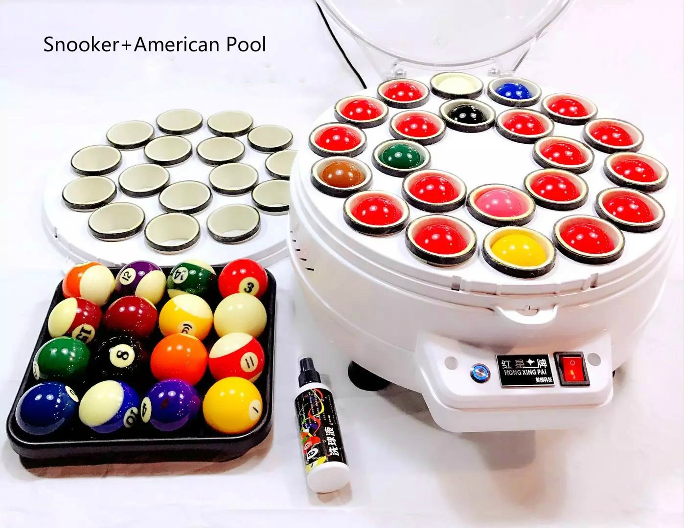 automatic billiard balls washing machine / ball cleaner free shipping