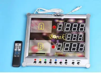 digital electronic scoreboard with reomote WOODS CUES