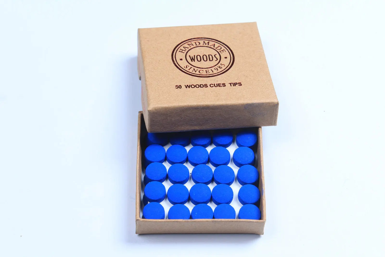 blue new woods cue tips 9 mm