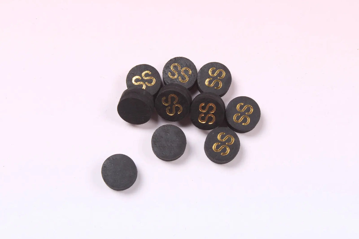 11 mm woods cues tips pig skin layered tips