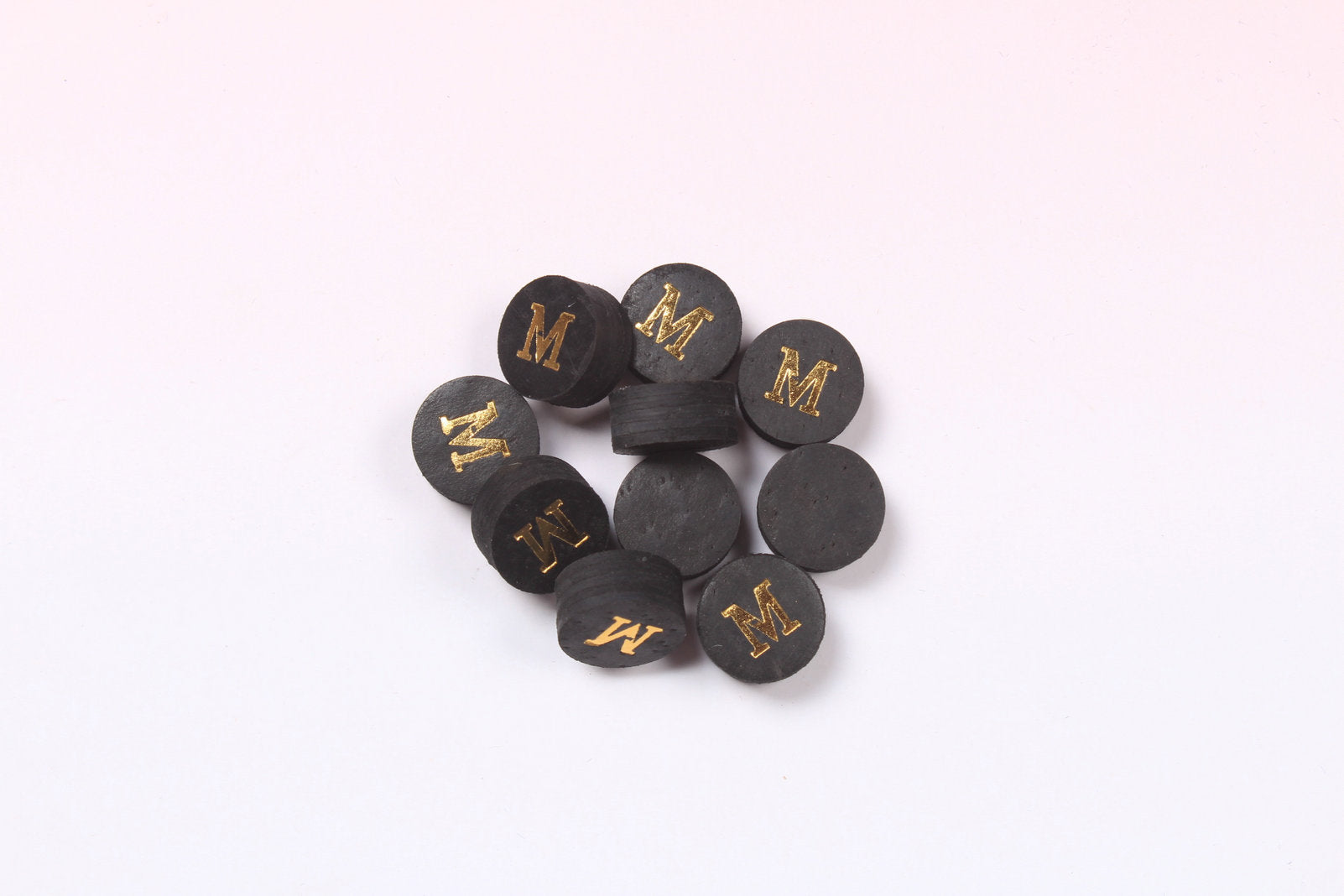 black 11 mm woods cues tips pig skin layered tips