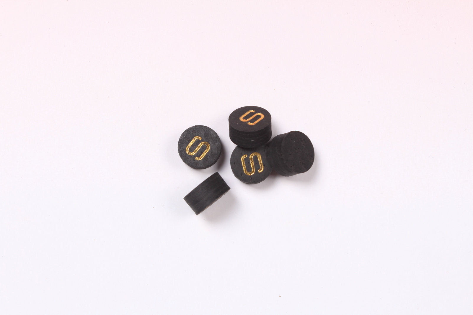 black 11 mm woods cues tips pig skin layered tips