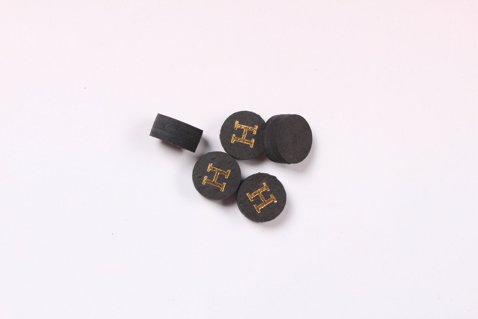 black 11 mm woods cues tips pig skin layered tips