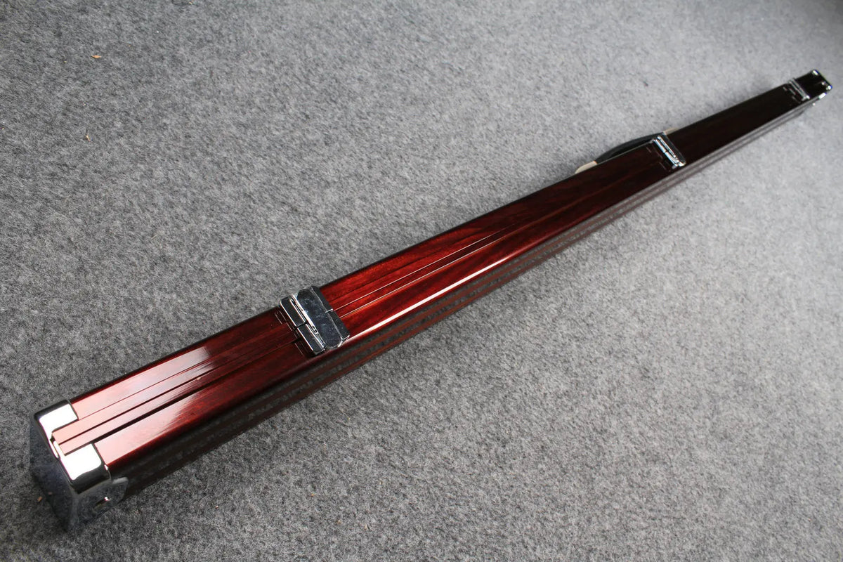 deluxe 3/4 aluminium cue case with 2 slots