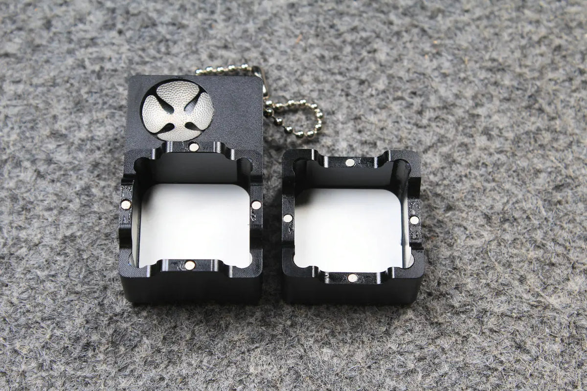 chalk holder with tip mate tool with a shaper, scuffer and a tips pick