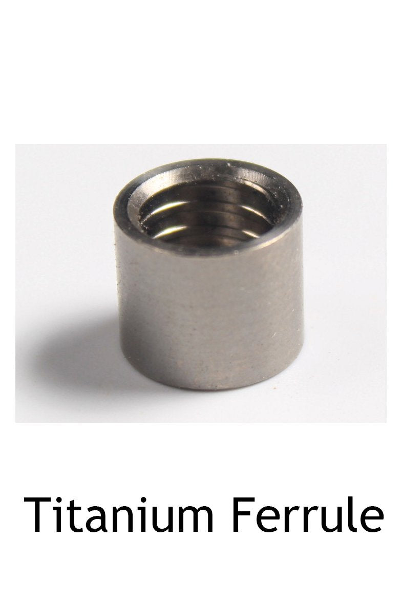 titanium ferrules for snooker / pool cues various size with or without internal threaded