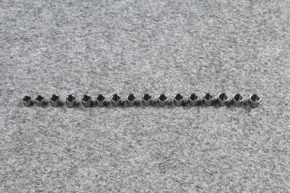 titanium ferrules for snooker / pool cues various size with or without internal threaded