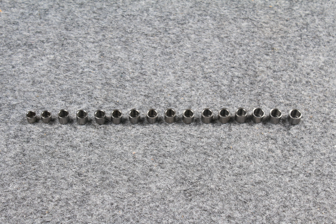 titanium ferrules for snooker / pool cues various size with or without internal threaded