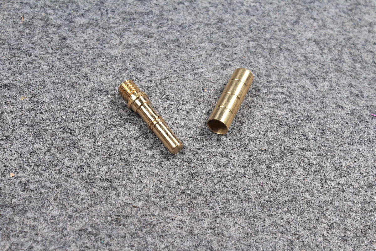 cue butt end joint brass pin and socket for ton praram mini butt or extension WOODS CUES