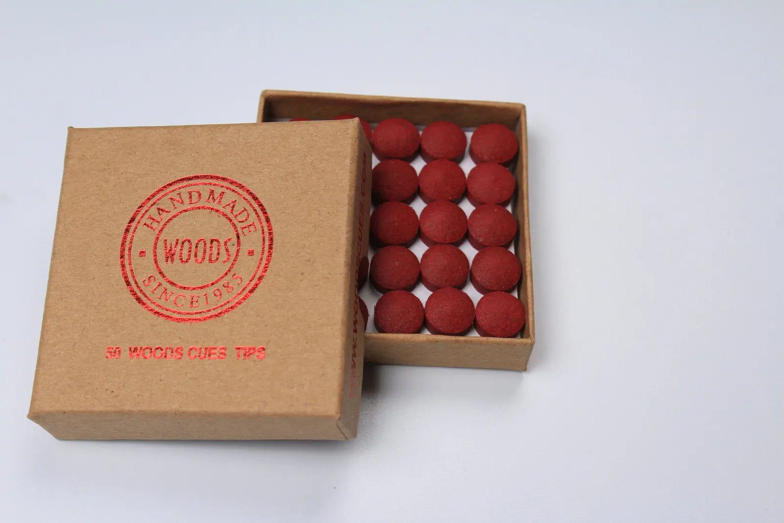 red new woods cue tips