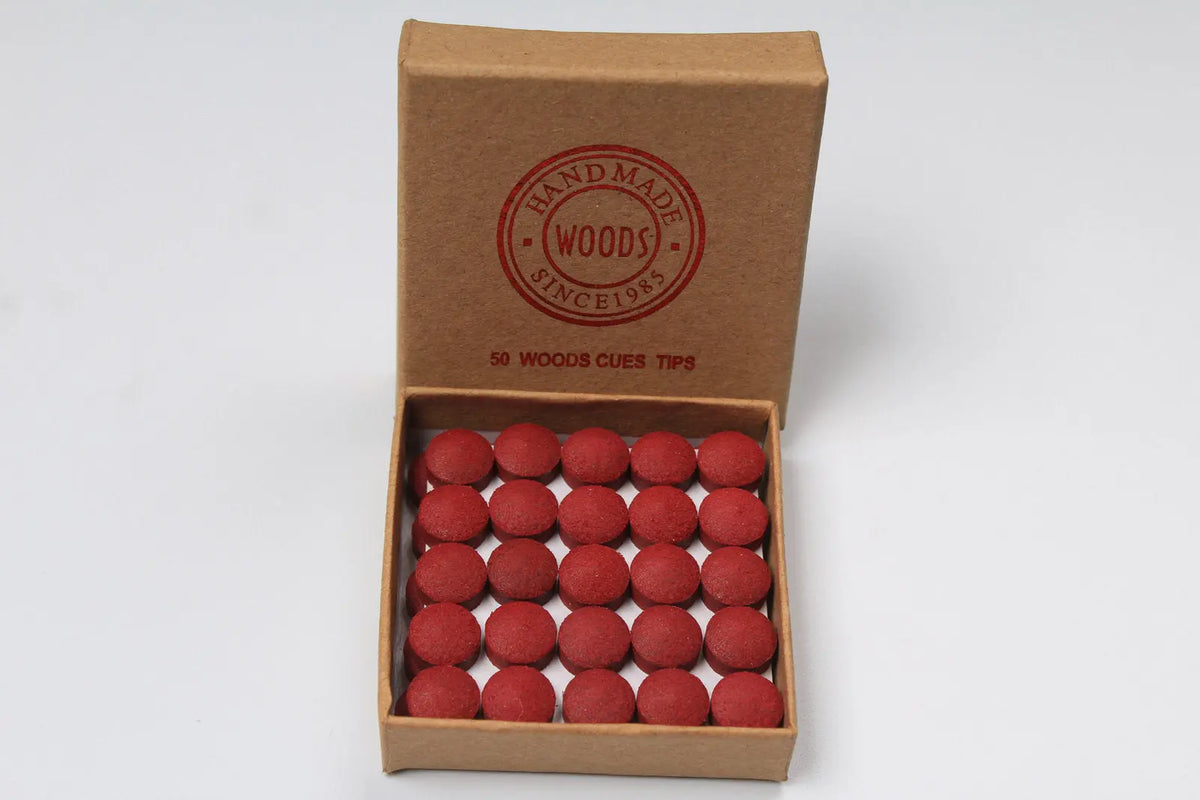 red new woods cue tips